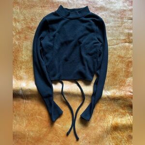 NWOT Madewell Cropped Open Back Sweater